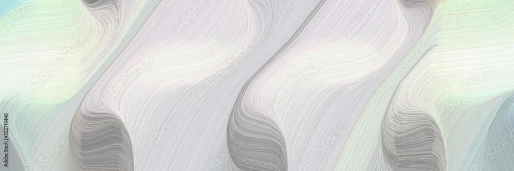 Poster artistic horizontal banner with light gray, gray gray and dark gray colors. fluid curved lines with dynamic flowing waves and curves