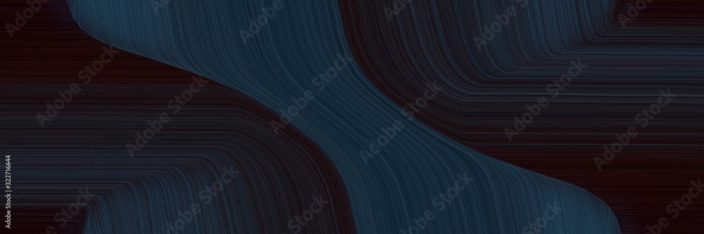 Poster artistic header design with very dark pink, dark slate gray and very dark blue colors. fluid curved 