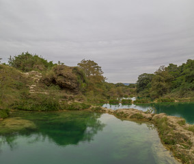Unbelievable summer morning scene on the Waterfall (EL SALTO-EL MECO) san luis potosi...