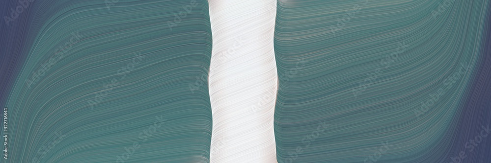 Poster colorful horizontal banner with dim gray, lavender and light slate gray colors. fluid curved lines with dynamic flowing waves and curves