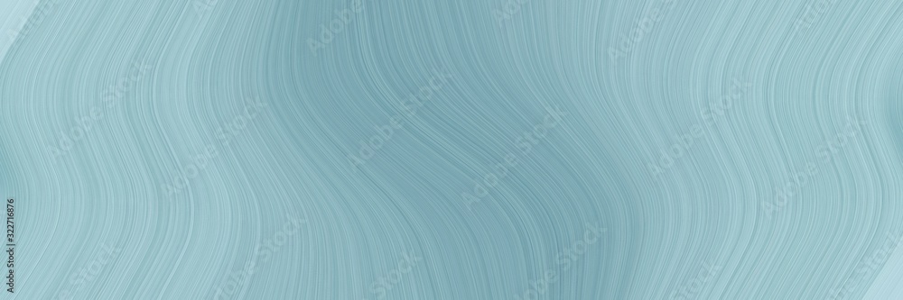 Poster modern designed horizontal header with pastel blue, light blue and cadet blue colors. fluid curved f