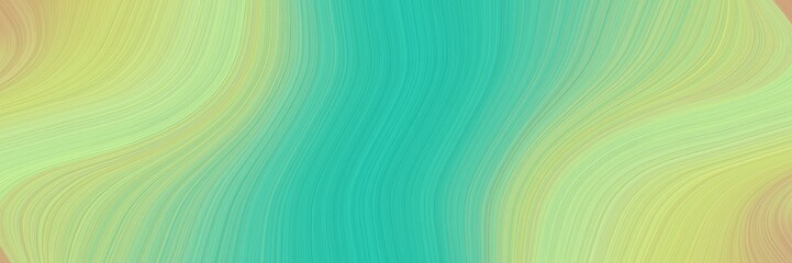 dynamic header with tan, light sea green and medium aqua marine colors. fluid curved lines with dynamic flowing waves and curves