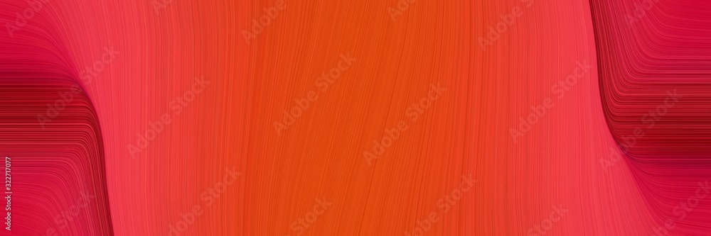 Poster flowing banner with crimson, maroon and tomato colors. fluid curved lines with dynamic flowing waves and curves