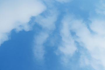 Blue sky with cloud fluffy for background