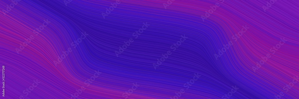 Poster flowing horizontal banner with indigo, dark magenta and dark slate blue colors. fluid curved lines with dynamic flowing waves and curves