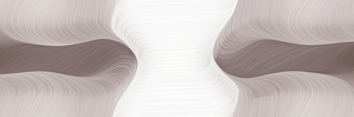 decorative horizontal header with light gray, old lavender and rosy brown colors. fluid curved lines with dynamic flowing waves and curves