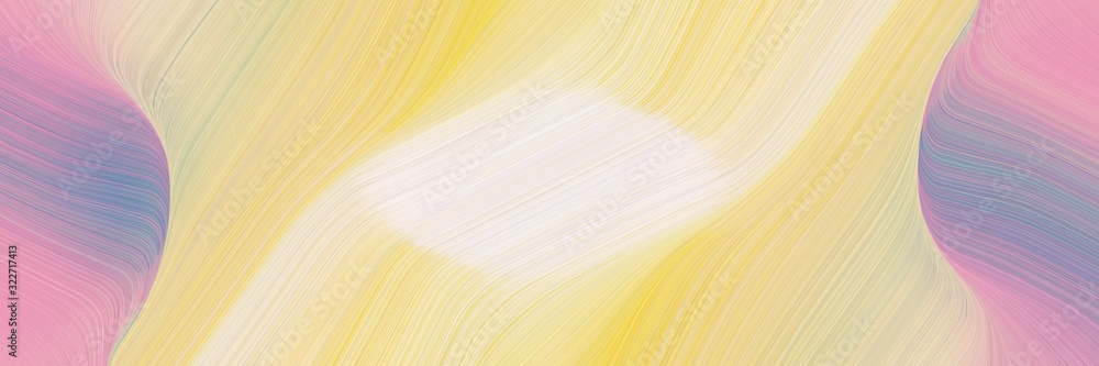 Poster surreal horizontal header with wheat, pastel violet and light slate gray colors. fluid curved flowing waves and curves
