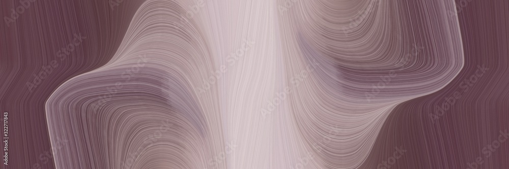 Poster flowing header design with dim gray, silver and old mauve colors. fluid curved lines with dynamic flowing waves and curves