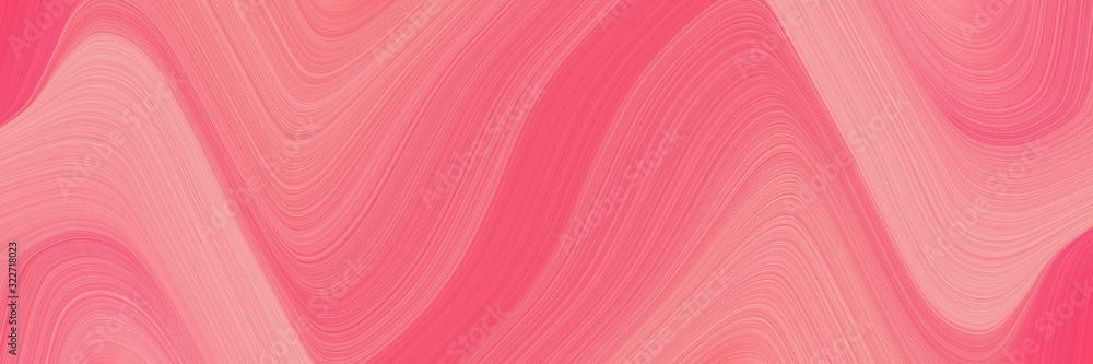 Poster flowing header design with light coral, pastel magenta and pastel red colors. fluid curved lines with dynamic flowing waves and curves