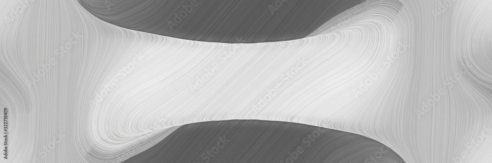 Poster colorful header with pastel gray, dim gray and gray gray colors. fluid curved flowing waves and curv