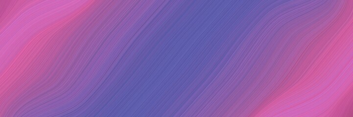 surreal banner design with slate blue, pale violet red and mulberry  colors. fluid curved flowing waves and curves