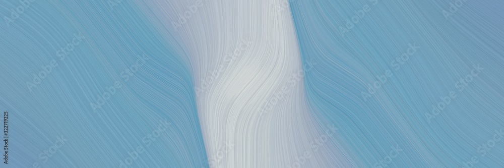 Poster colorful header design with cadet blue, silver and ash gray colors. fluid curved lines with dynamic flowing waves and curves