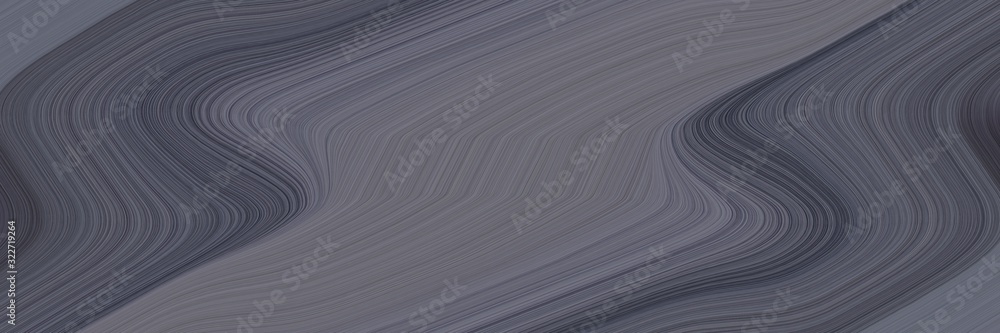 Poster modern header design with dim gray, dark slate gray and very dark blue colors. fluid curved lines with dynamic flowing waves and curves