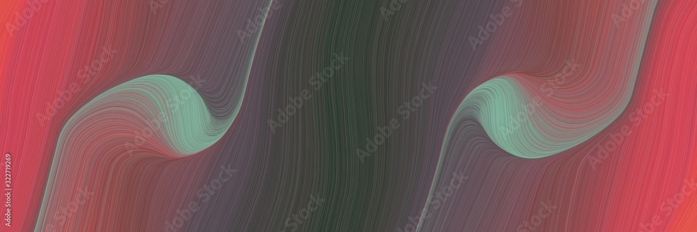Poster moving horizontal header with pastel brown, dim gray and moderate red colors. fluid curved lines with dynamic flowing waves and curves