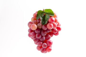 Grapes on a white background