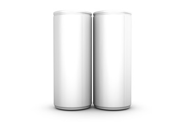 Can Mock Up of Beverage Packaging Design 3D Rendering