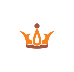 Crown icon on background for graphic and web design. Creative illustration concept symbol for web or mobile app.