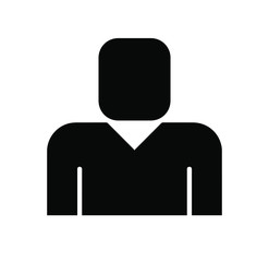 Men vector icon on white background