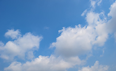 blue sky with white clouds