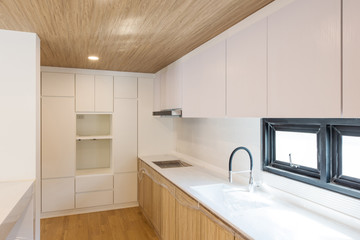 Fototapeta na wymiar spacious kitchen room. modern design