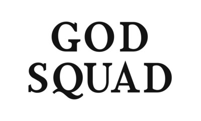 God squad, Christian Quote, Typography for print or use as poster, card, flyer or T shirt