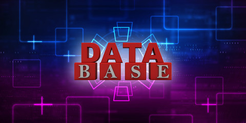 3d rendering Database storage data base