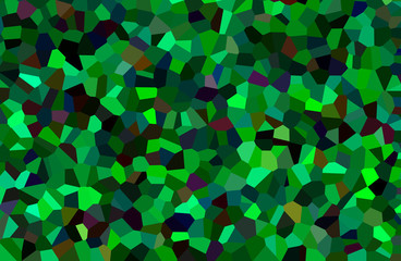 An abstract background of a crystallized green color