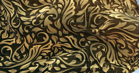 fabric pattern textile cloth gold fabric waving