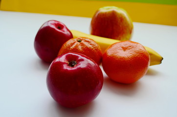 Fresh ripe fruits on the table