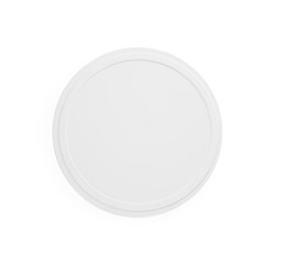 Wireless charger isolated on white, top view. Modern technology