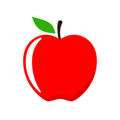apple icon isolated flat. apple fruits vector design,