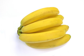 Fototapeta na wymiar bananes sur un fond blanc