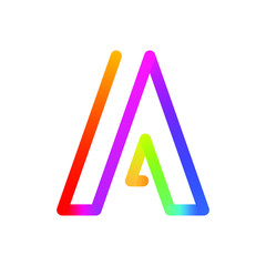 A Logo Monogram Initial Capital Letter Design Modern Template