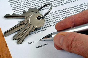 Signature du contrat de location