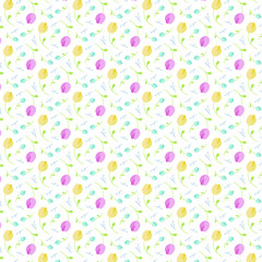 Spring pattern with flowers