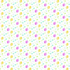 spring pattern with flowers