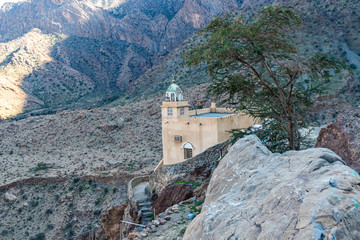 Fototapeta na wymiar a moswue in the northern highlands of Oman