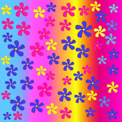  beautiful gradient background with wildflowers