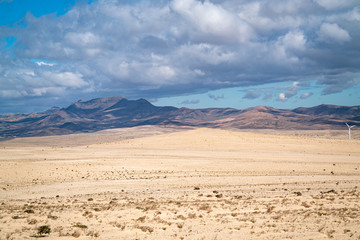 Plakat Istmo de la Pared - Fuerteventura at its narrowest point. Stone desert