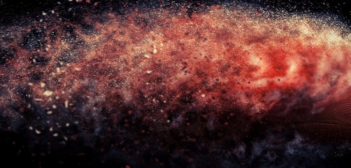 粒子が飛び散る