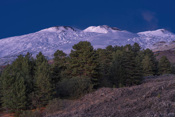 Etna all'ora blu