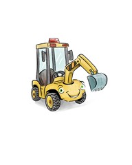 A cute hand drawn Digger illustration