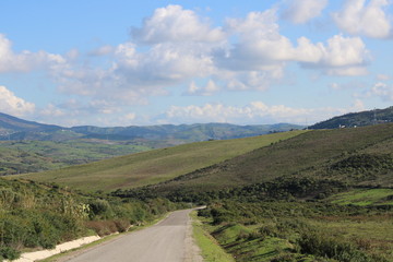 road in mountains