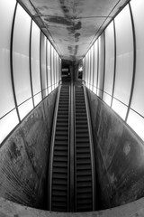 escalator in train station