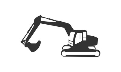 Back hoe simple modern vector logo design