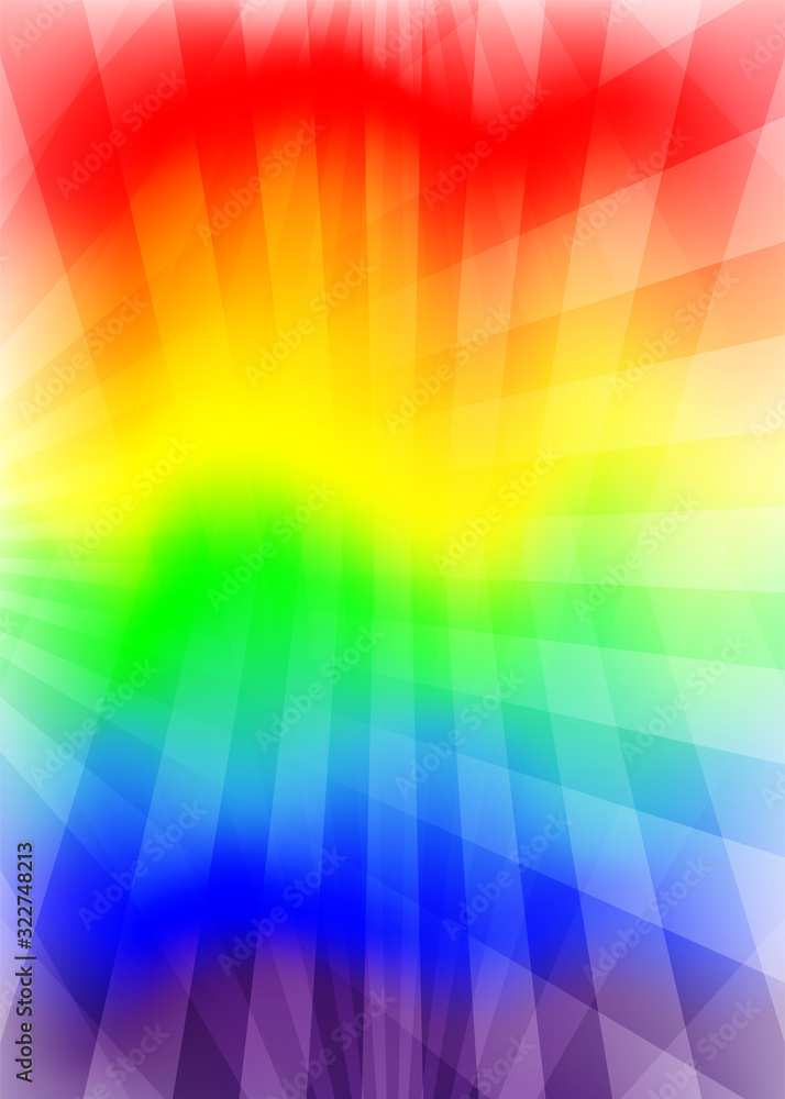 Wall mural abstract colorful background design with rainbow colors.