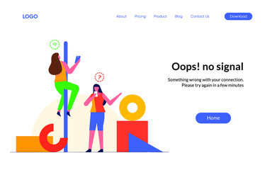 No Signal in Empty States Illustration