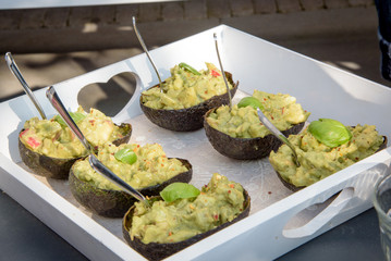 Tasty and healthy avocado snacks