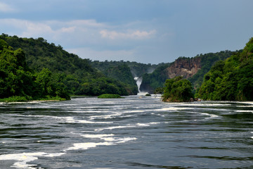 View of the wonderful Murchison Falls and the White Nile