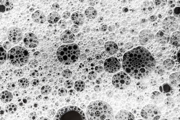 The texture of the foam